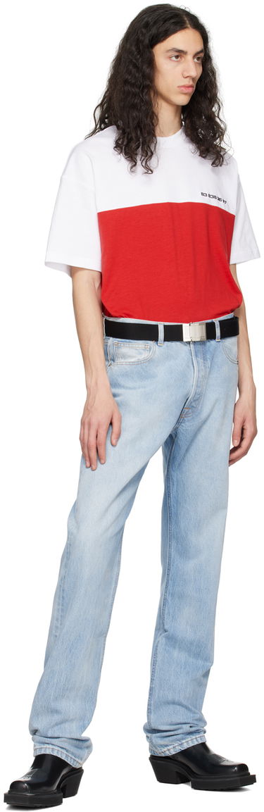 Tričko VETEMENTS VTMNTS Colorblocked T-Shirt Červená | VL16TR280R, 3