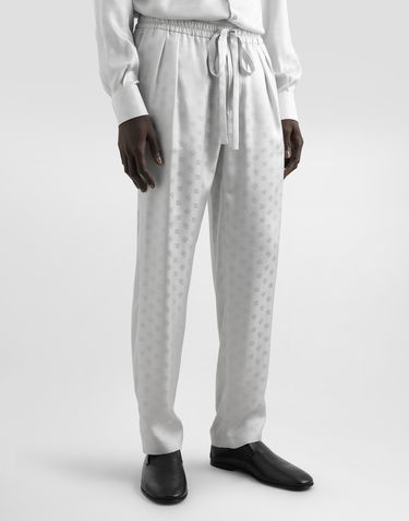 Nohavice Dolce & Gabbana Dolce & Gabbana DG Logo Jacquard Jogging Trousers Biela | GP12QTFJ1JYN4534, 1