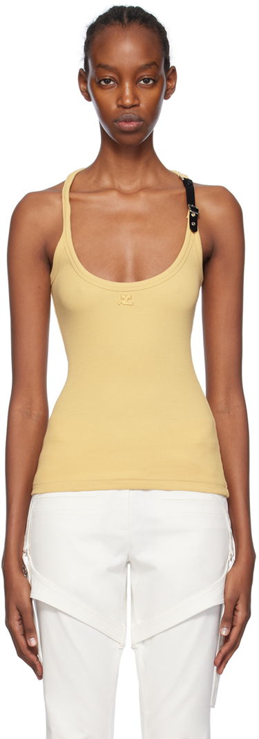 Tielko Courrèges Buckle 90s Tank Top Žltá | 124JDE063JS0121, 0