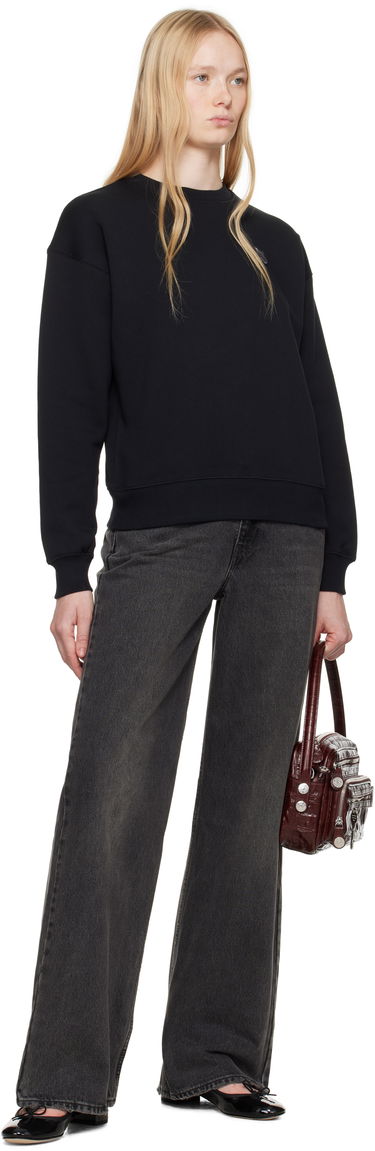 Sveter MAISON KITSUNÉ Maison Kitsuné Comfort Sweatshirt with Fox Head Patch Čierna | MW00315KM0321, 3