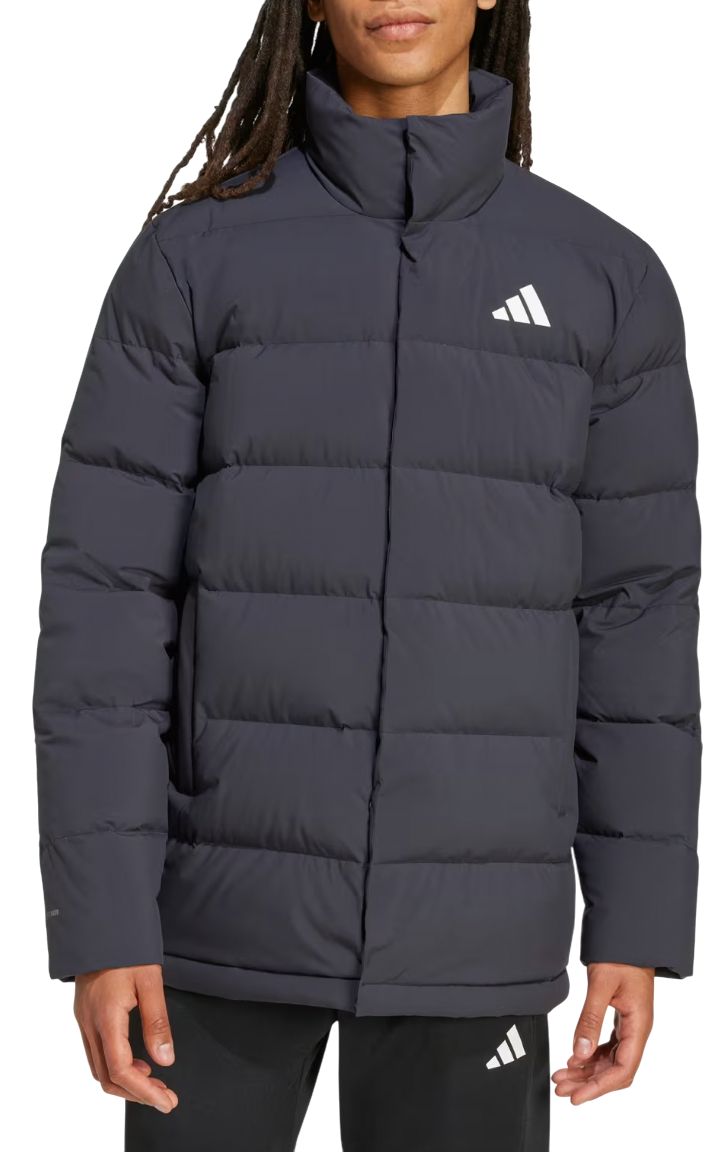Prešívaná bunda adidas Originals Helionic Mid-Length Down Puffer Jacket Šedá | jn2092, 0