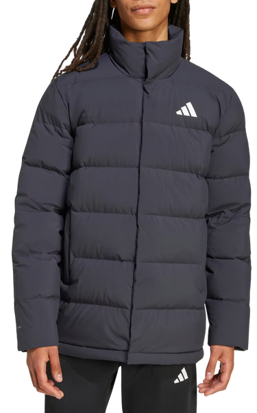 Prešívaná bunda adidas Originals Helionic Mid-Length Down Puffer Jacket Šedá | jn2092, 0