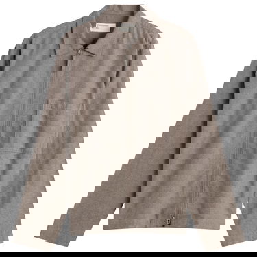 Košeľa Universal Works Brushed Flannel Zip Shirt, Size Small Hnedá | 33561-BRN, 0