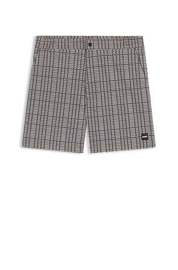 Šortky BOSS Micro-Print Swim Shorts Šedá | 50544338, 0
