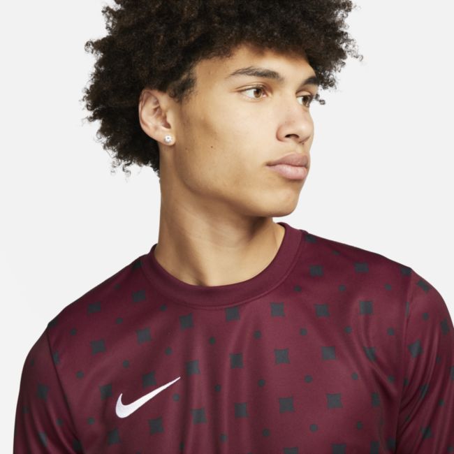Dres Nike Dri-FIT F.C. Libero Print Short-Sleeve Football Top Červená | DQ5055-638, 1