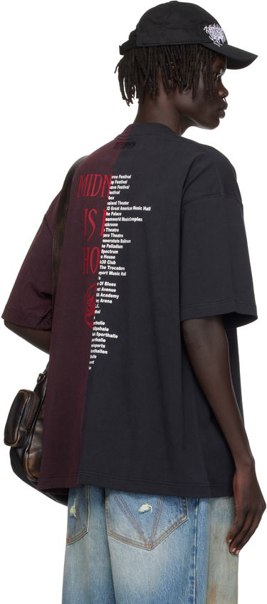 Tričko VETEMENTS Vetements Cradle of Filth Cut-Up Oversized T-Shirt Čierna | UCF76TR900BR, 2
