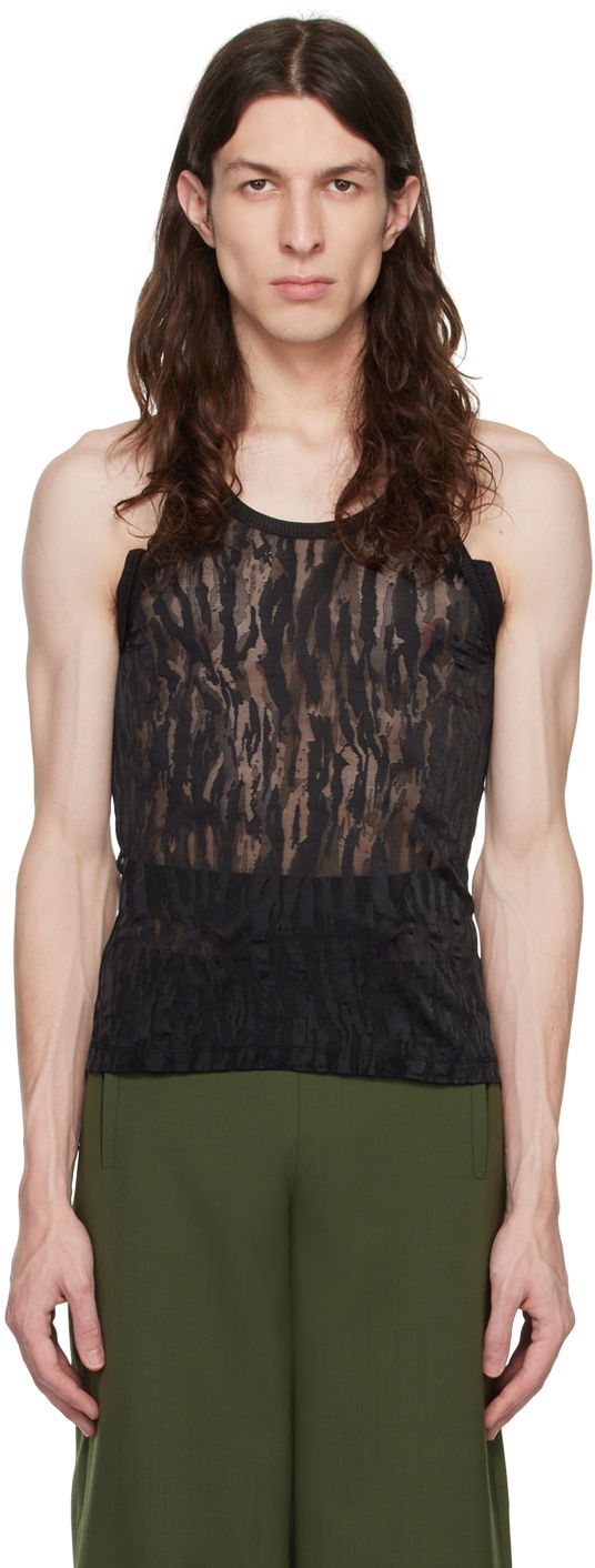 Tielko Dion Lee Dion Lee Split Tank Top Čierna | C3106R23, 0