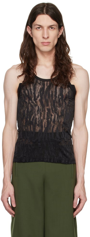 Tielko Dion Lee Dion Lee Split Tank Top Čierna | C3106R23, 0
