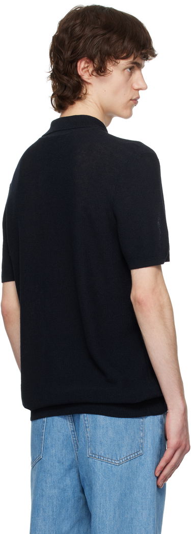 Polo tričko A.P.C. A.P.C. Jay Knit Polo Shirt Navy | VIAJC-H23315, 2