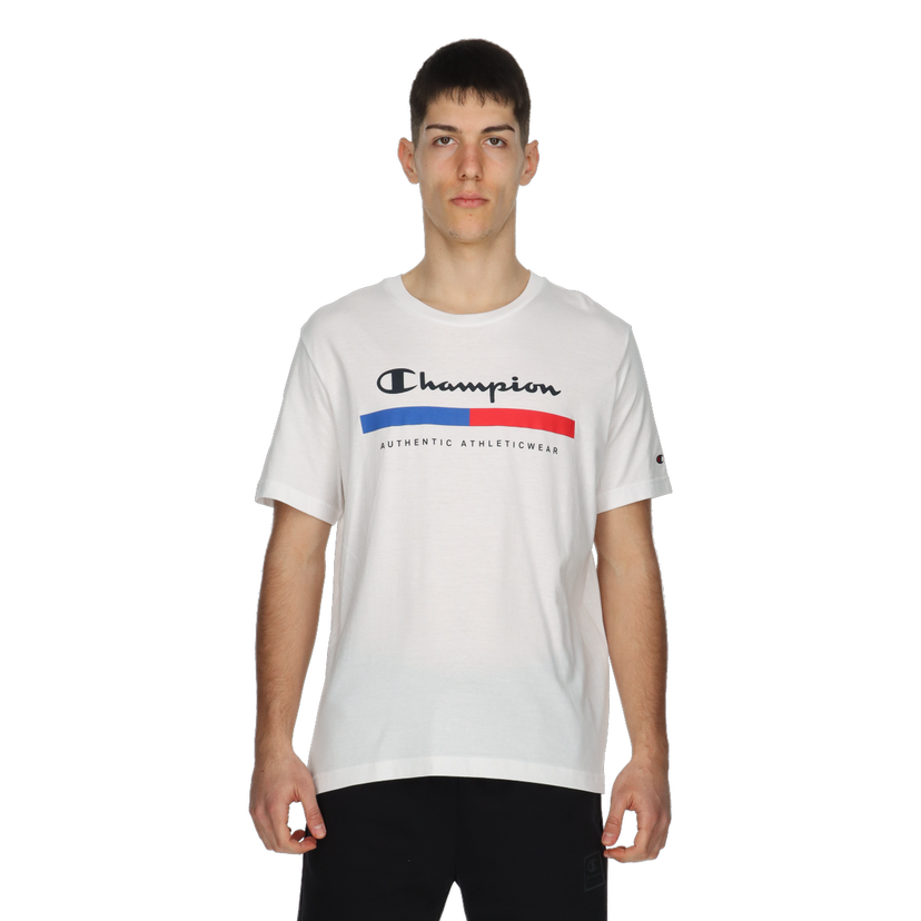 Tričko Champion Script Graphic Crewneck T-Shirt Biela | 219735-WW001