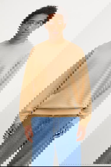 Mikina Carhartt WIP Plain Cotton Hudson Sweatshirt Béžová | I035186.07E5F, 0