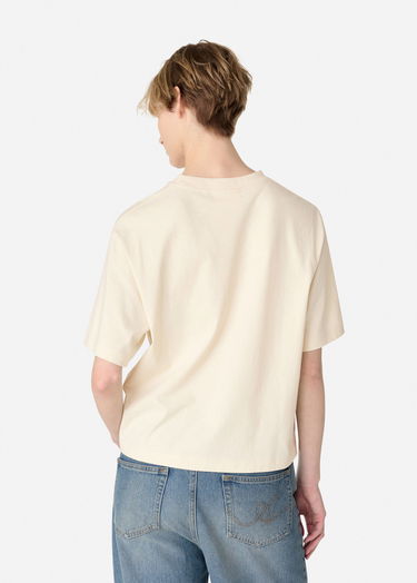 Tričko AXEL ARIGATO Printed T-Shirt with Short Sleeves Béžová | A3010002, 3