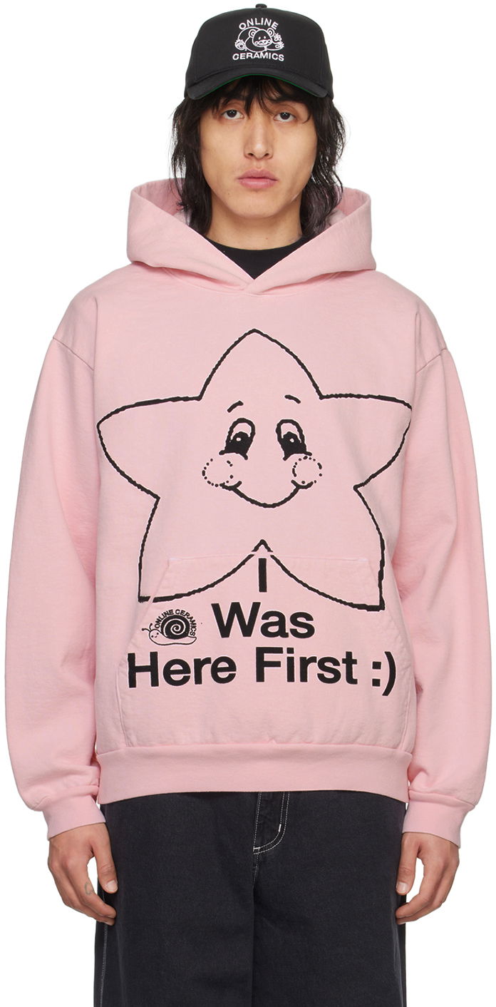 Mikina Online Ceramics Pink Happy Star Hoodie Ružová | Light Pink Happy Star Hoodie