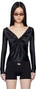 Diesel T-Knot Twist-Front Long Sleeve Top