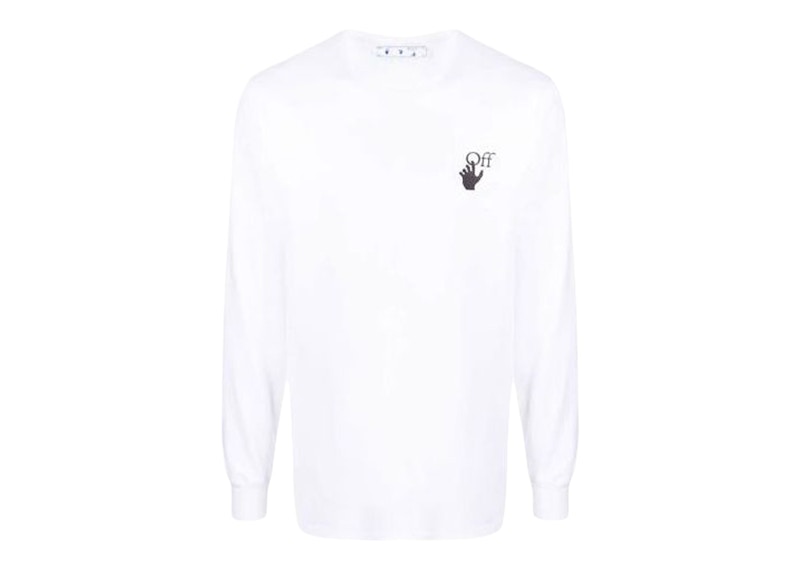 Tričko Off-White Long Sleeve Arrows Print T-Shirt Biela | OMAB001F21JER0010184