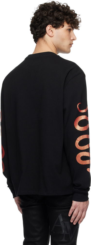Tričko AMIRI Snake Print Longsleeve T-Shirt Čierna | AMJYTE1156, 2