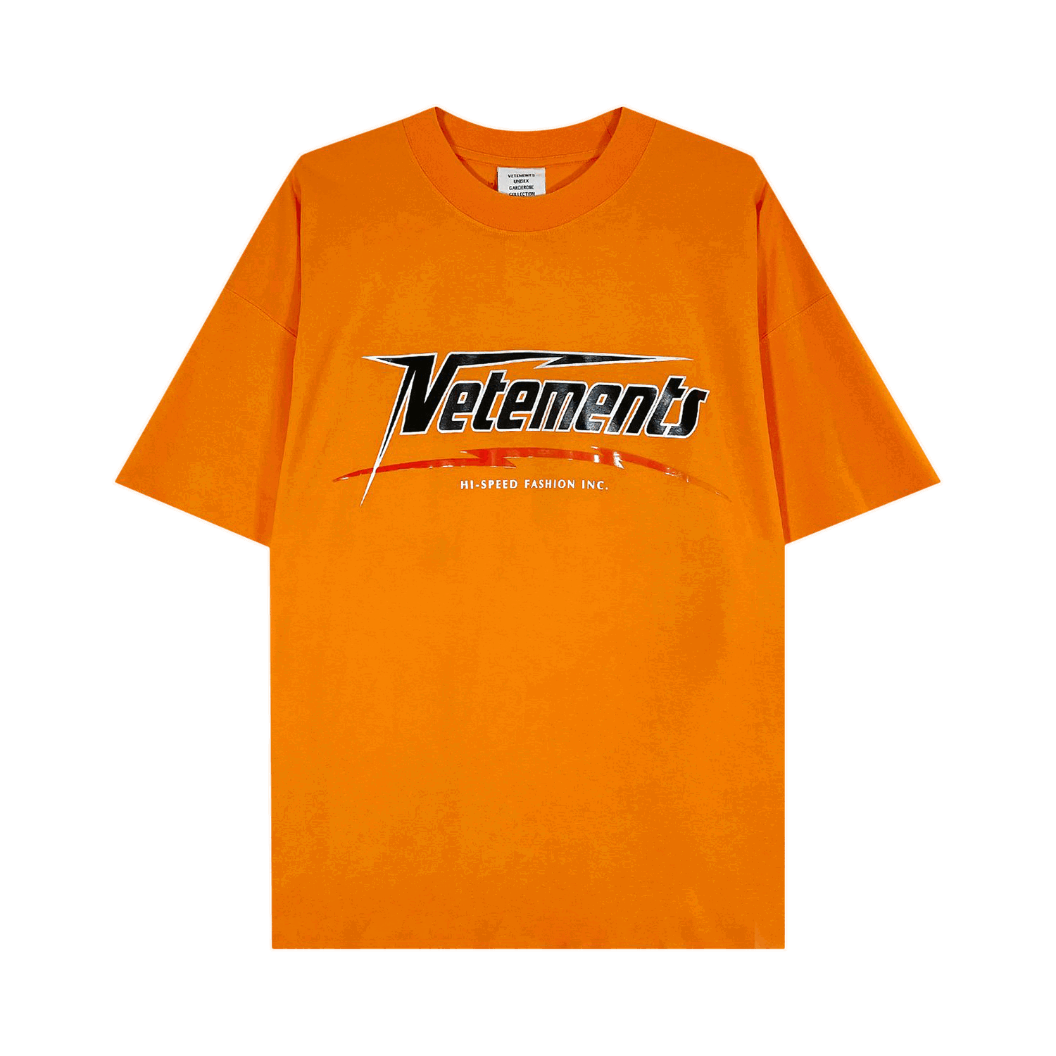 Tričko VETEMENTS Hi-Speed T-Shirt Oranžová | UA53TR630O NEON, 0