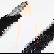 Slim Badge Ribbed Tee Black