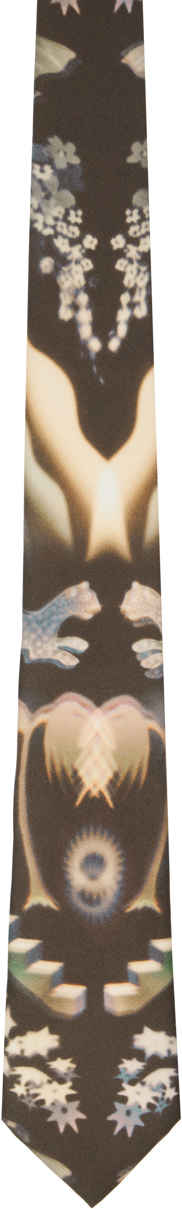 Šál Paul Smith Paul Smith Lumiere Print Tie Hnedá | M1A-0TIE-PT378-79, 0
