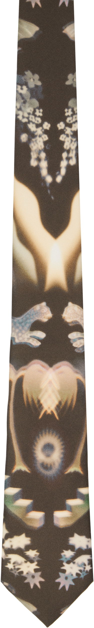 Šál Paul Smith Paul Smith Lumiere Print Tie Hnedá | M1A-0TIE-PT378-79, 0