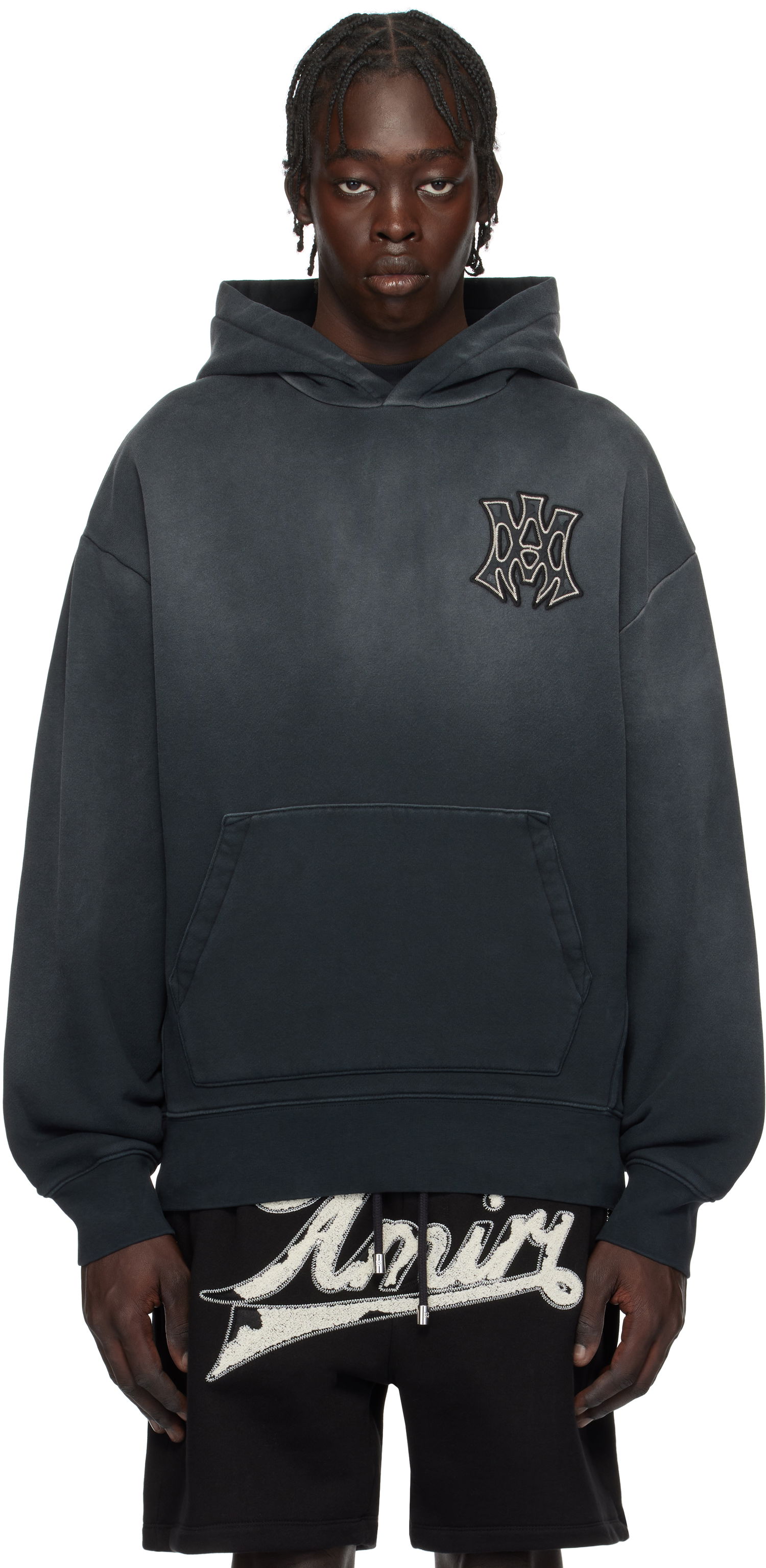 Mikina AMIRI 'MA' Hollywood Oversized Hoodie Čierna | AMJYHD1082, 0