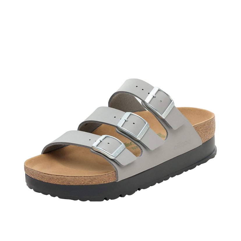 Tenisky a topánky Birkenstock Florida Flex Platform Birko-Flor Narrow Fit Šedá | 1030567