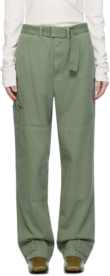 Cargo nohavice LEMAIRE Lemaire Relaxed Fit Cotton Cargo Trousers Zelené | PA1050 LD1002, 0