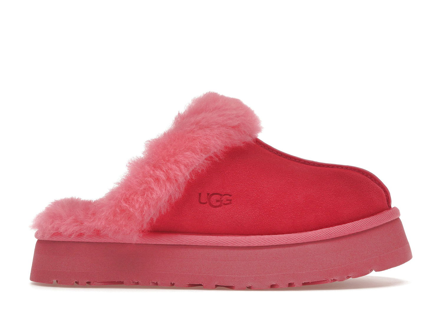 Tenisky a topánky UGG Disquette Slipper Hibiscus Pink Červená | 1122550-HSPK, 0