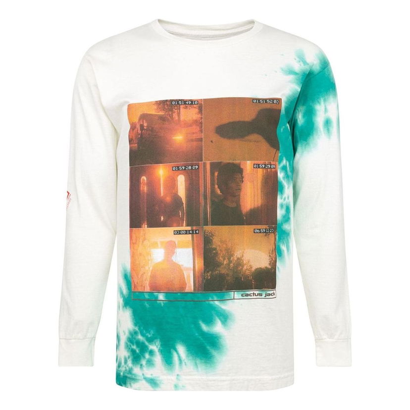 Tričko Cactus Jack by Travis Scott Travis Scott Cactus Jack Something's Coming II Long-Sleeve T-Shirt Biela | CJPS-LS29