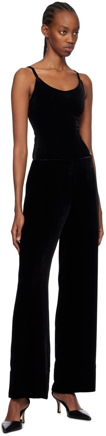 Tielko Anine Bing Alissa Velvet Bodysuit Čierna | A-08-7405-009, 4