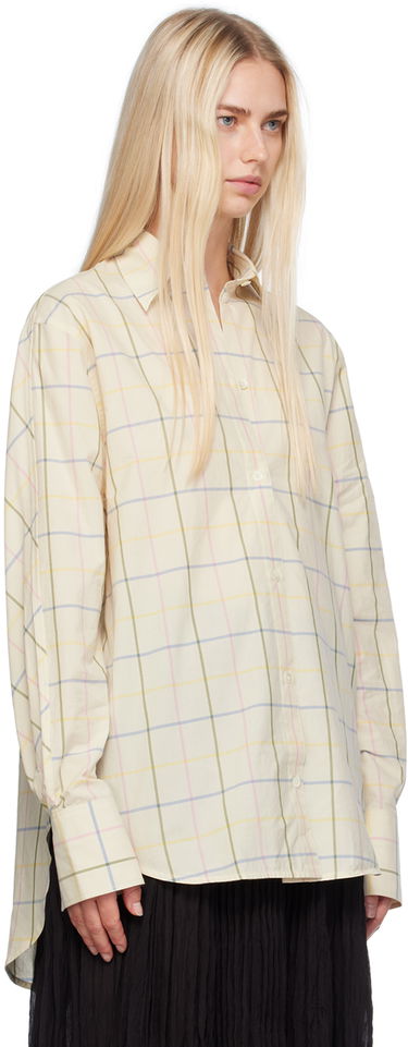 Košeľa TOTEME TOTEME Droptail Plaid Shirt Biela | 243-WRT2522-FB0203, 1