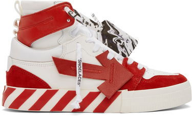Tenisky a topánky Off-White High Top Vulcanized Červená | OMIA225F21LEA0010125, 0