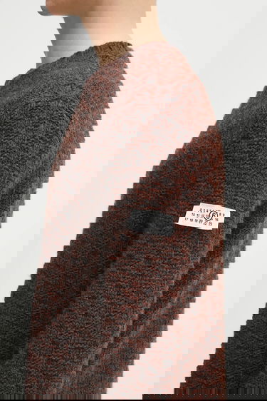 Sveter Maison Margiela Textured Distressed Crewneck Knit Sweater Rôznofarebný | SH2HL0034.M13174.961, 3