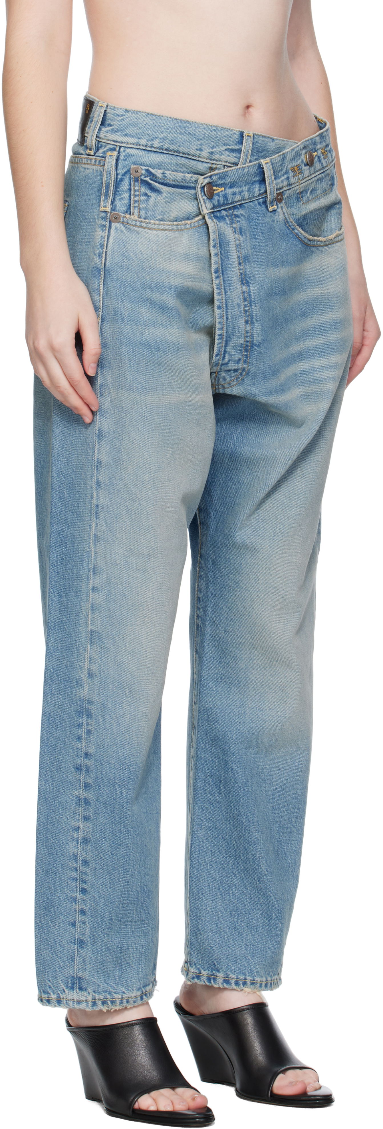 Džínsy R13 R13 Crossover Jeans Modrá | R13W2048-D343A, 1