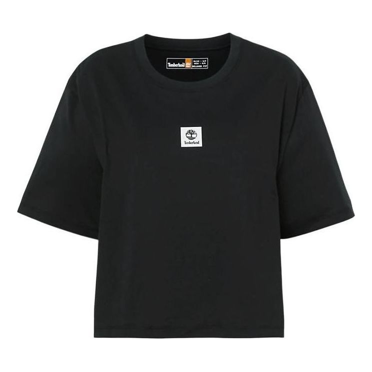 Tričko Timberland Logo Cropped T-Shirt Čierna | A5RZX-001, 0