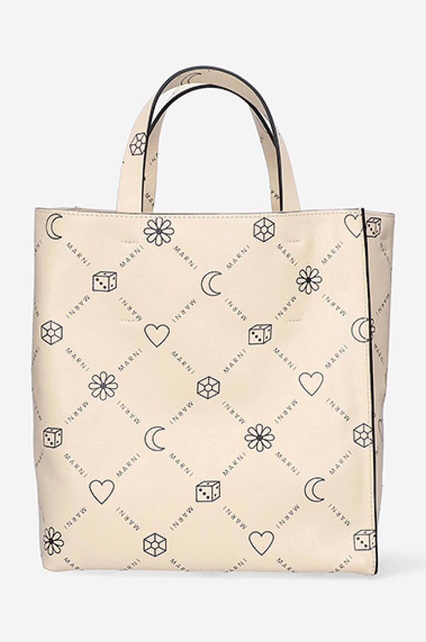 Kabelka Marni Leather Handbag Béžová | SHMP0018U4.P4599.00W12, 0