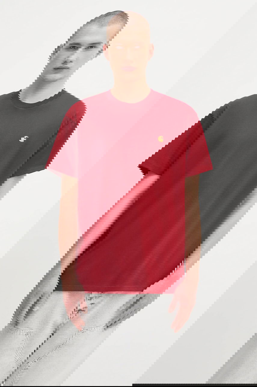 Tričko Carhartt WIP S/S Chase T-Shirt Červená | I026391.30QXX, 0