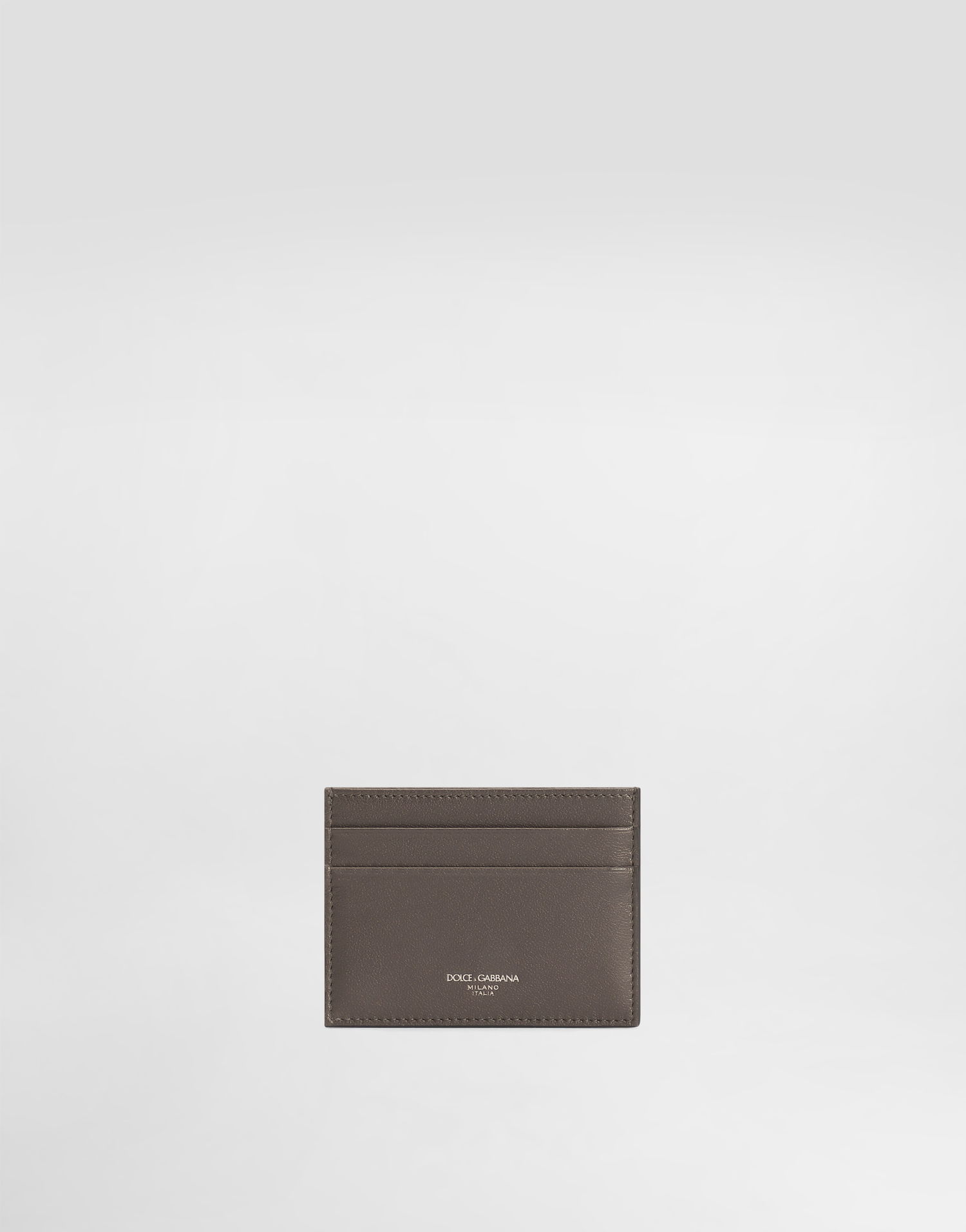 Peňaženka Dolce & Gabbana Dolce & Gabbana Calfskin Card Holder Šedá | BP0330AV95680730, 0