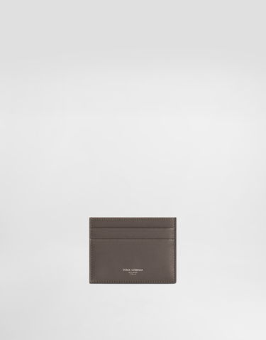 Peňaženka Dolce & Gabbana Dolce & Gabbana Calfskin Card Holder Šedá | BP0330AV95680730, 0