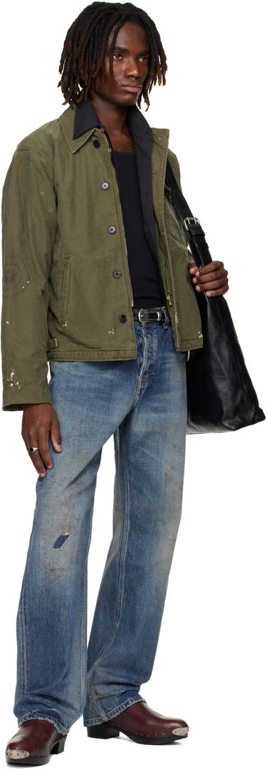 Bunda Enfants Riches Déprimés 'Need to Suffer' Distressed Field Jacket Zelené | 030-556, 3