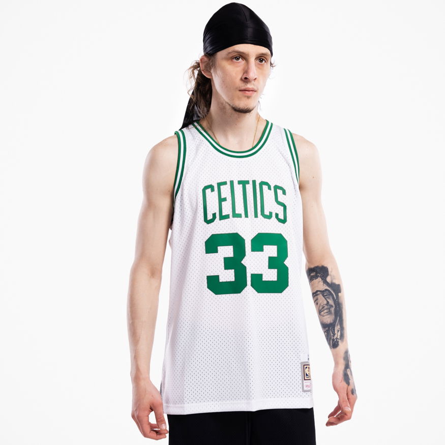 Dres Mitchell & Ness Swingman Jersey Boston Celtics Larry Bird Biela | SMJYGS18141-BCEWHIT85LBI, 0
