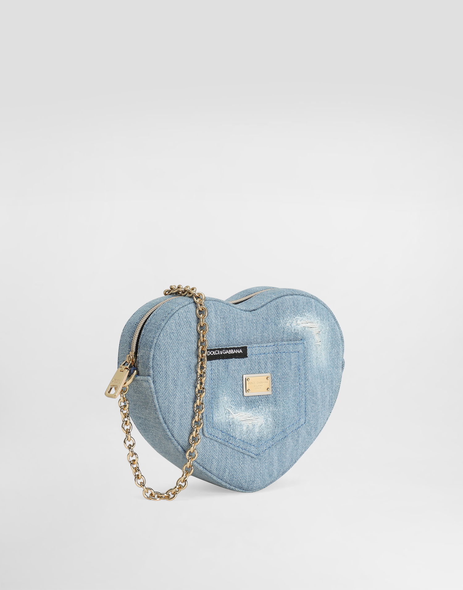Kabelka Dolce & Gabbana Dolce & Gabbana Dg Girlie Denim Heart Bag Modrá | EB0260A48018X061, 1