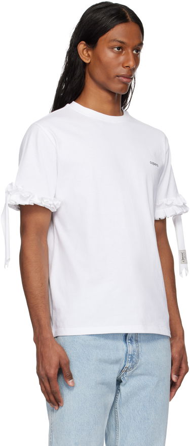 Tričko Coperni Coperni Ruffle Logo Boxy T-Shirt Čierna | COPJS133F5028MEN, 4