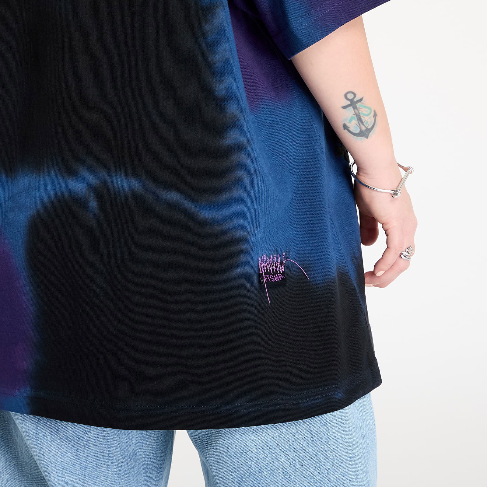 Tie Dye T-Shirt With Logo Print