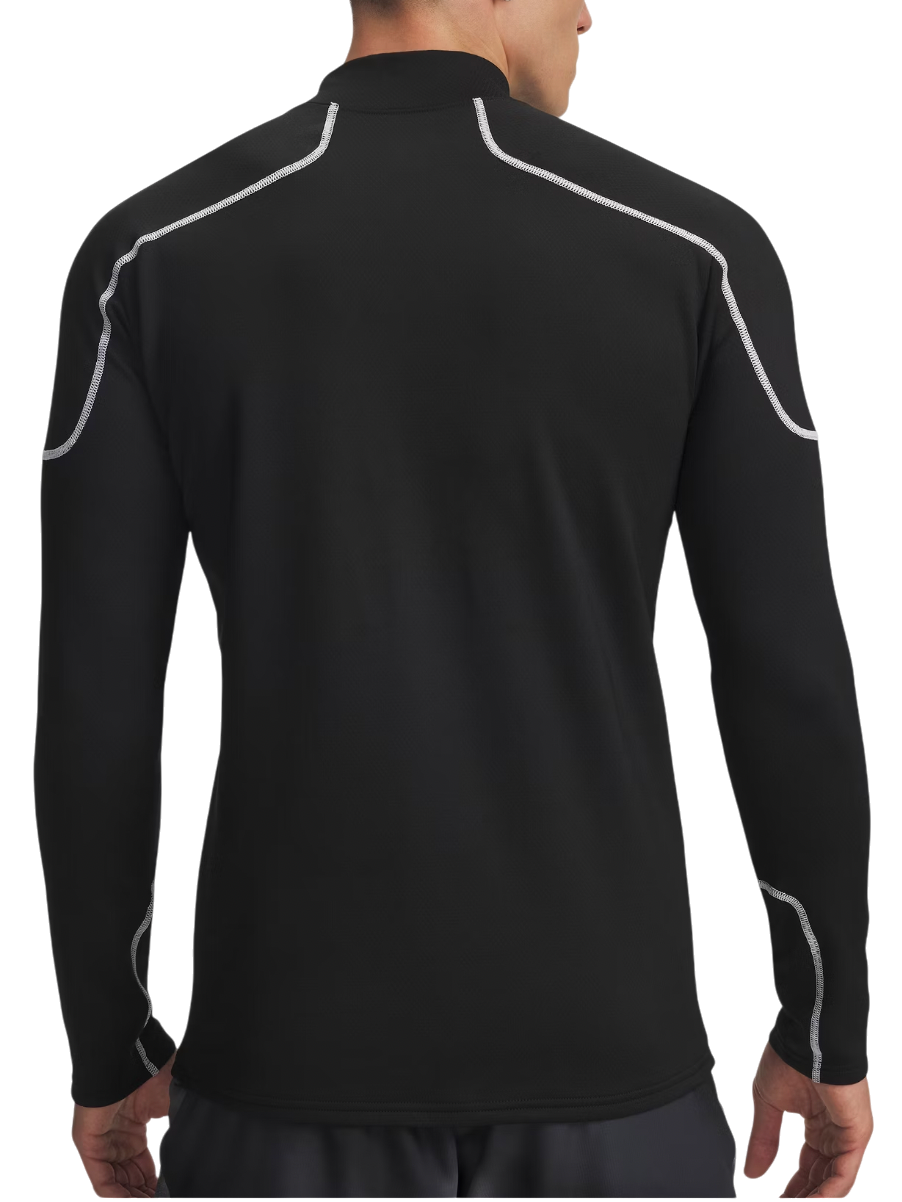 Tričko Under Armour Under Armour ColdGear Grid Mock Neck Long Sleeve T-Shirt Čierna | 6007127-001, 1