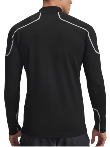 Tričko Under Armour Under Armour ColdGear Grid Mock Neck Long Sleeve T-Shirt Čierna | 6007127-001, 1