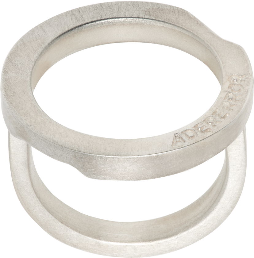 Prsteň ADER ERROR Silver Ring Metalická | BN01FWJW0201SV