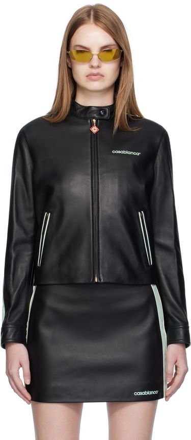 Bunda Casablanca Casablanca Leather Racer Jacket Čierna | WPF25-JK-400-01, 0