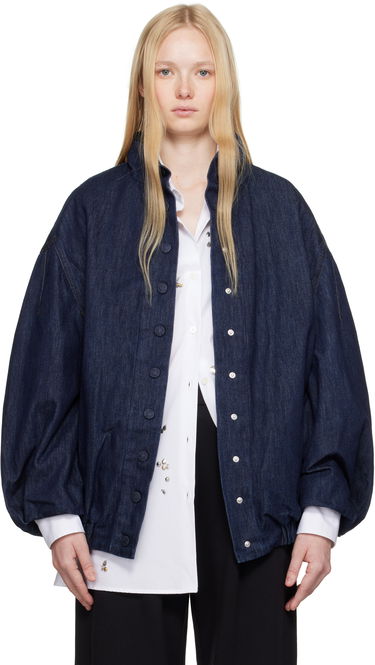 Bunda Dries Van Noten Dries Van Noten Press-Stud Denim Jacket Modrá | 251-010513-1552, 0
