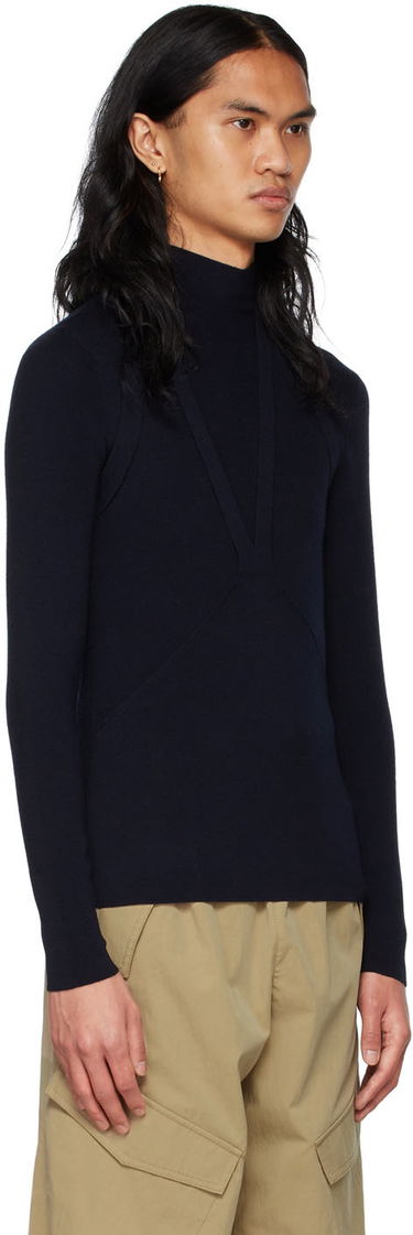 Sveter Dion Lee Wool Turtleneck Navy | C7062S22, 1